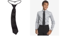 Calvin Klein Big Boys Etched Grid Zipper Necktie 